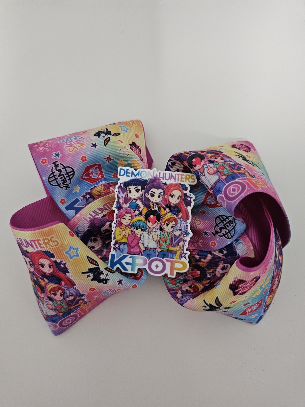 Huntrix K-Pop Rainbow Bow Hair Clip